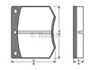 BOSCH 0 986 TB2 062 Brake Pad Set, disc brake